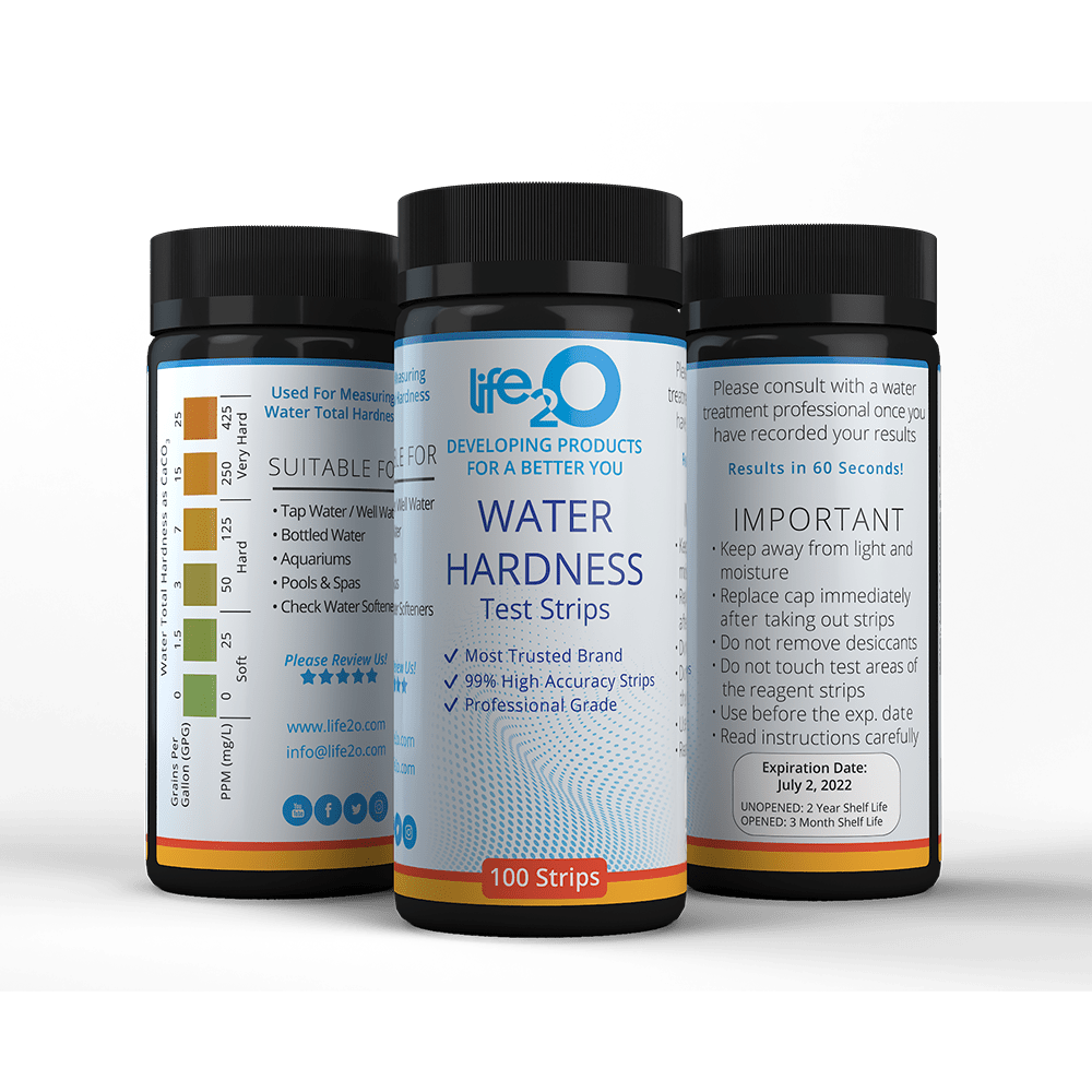 Water Hardness Test Strips life2O Test Strips