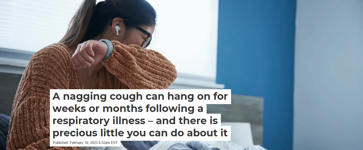 A nagging cough can hang on for weeks or months following a respiratory