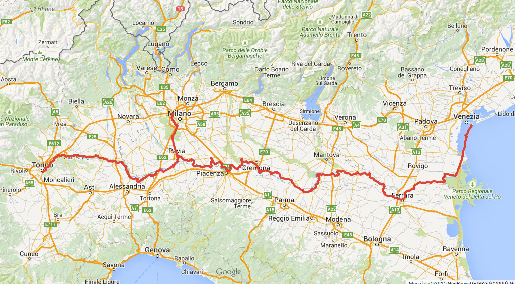 VenTo 2015, il tour in bici per l'infrastruttura ciclabile sul Po