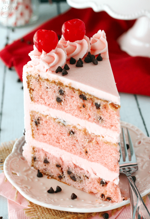 Cherry Chocolate Chip Cake Life Love and Sugar