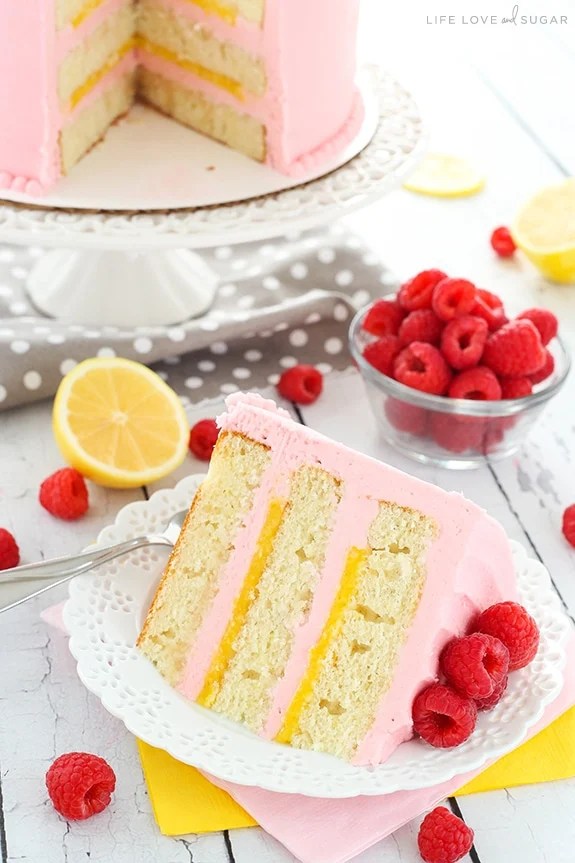 Lemon Raspberry Layer Cake Life Love and Sugar