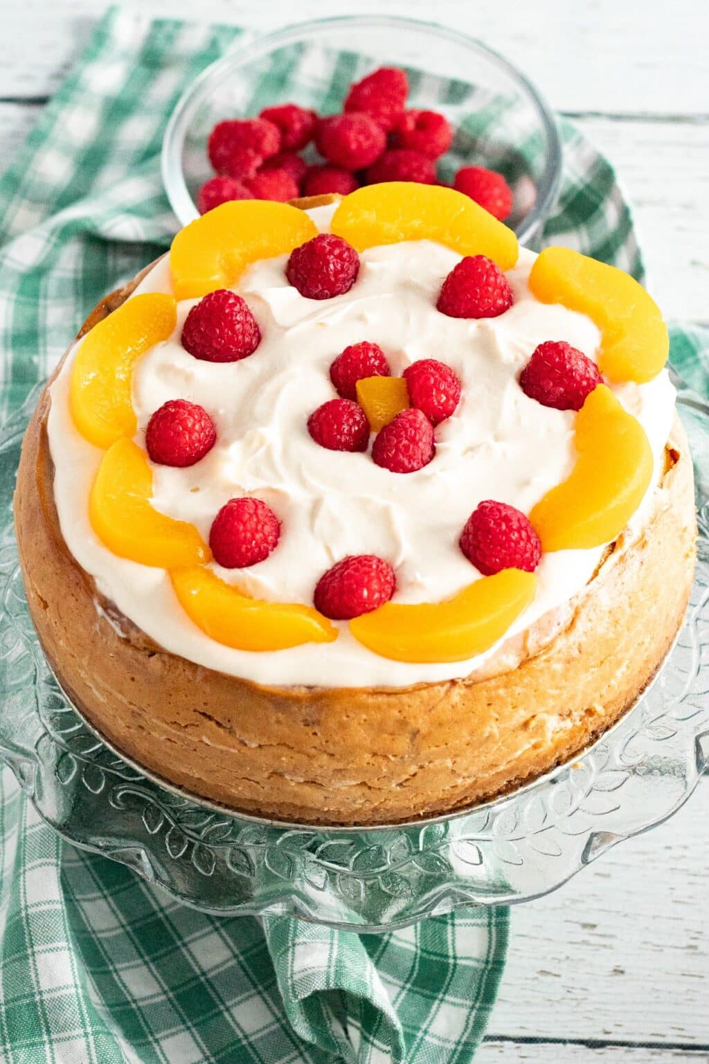 Instant Pot Peach Melba Cheesecake Recipe Life Love Liz