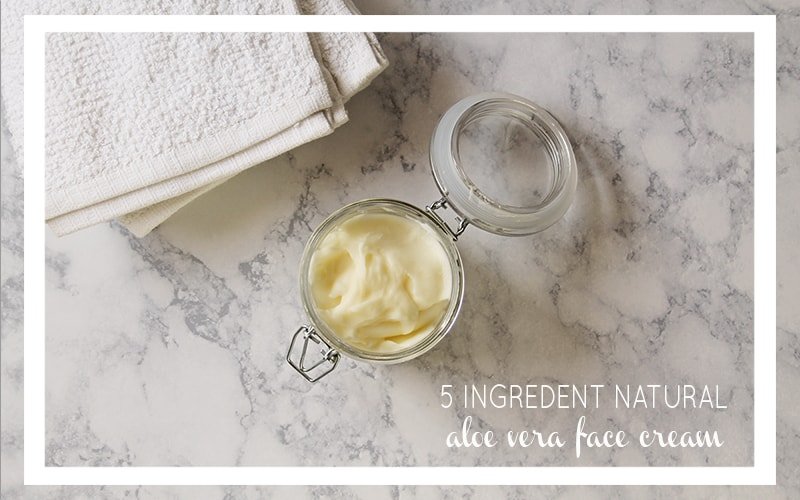 All Natural Hydrating DIY Aloe Vera Face Cream Recipe