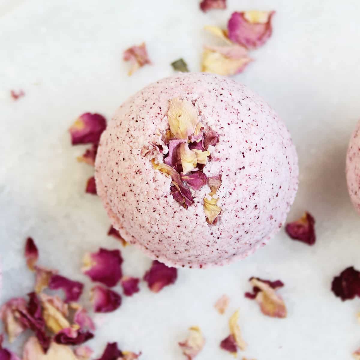 Irresistible Rose Petal DIY Bath Bombs
