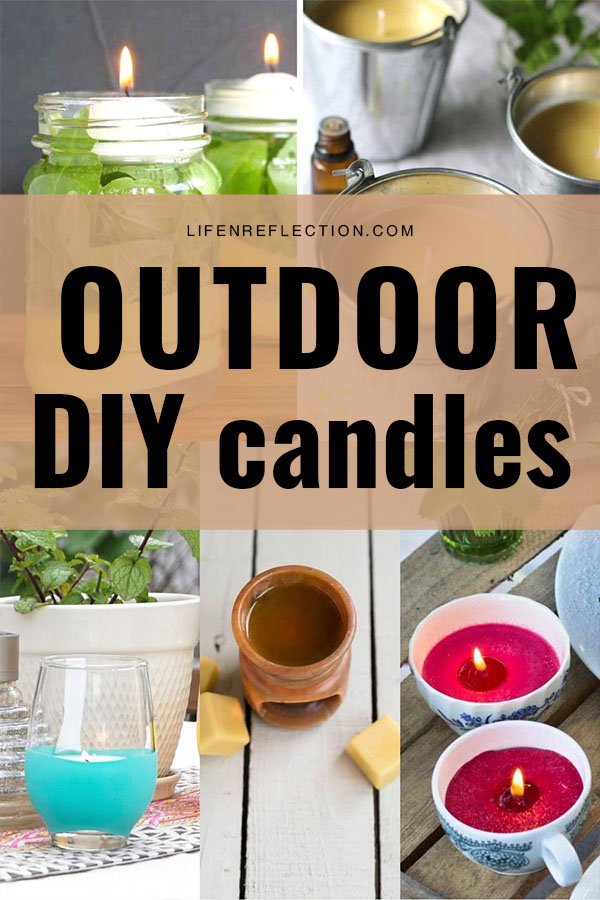 12 DIY Outdoor Candles to Keep Bugs Away