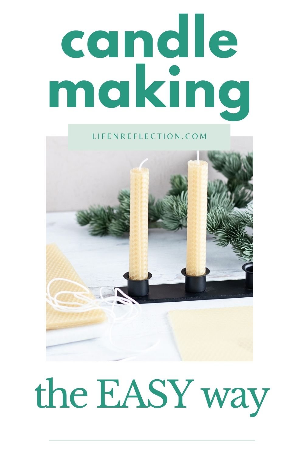 How to Make Rolled Beeswax Candles Step by Step Tutorial