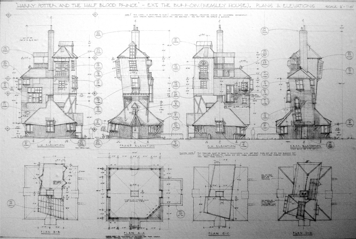 Deathly Hallows production drawing
