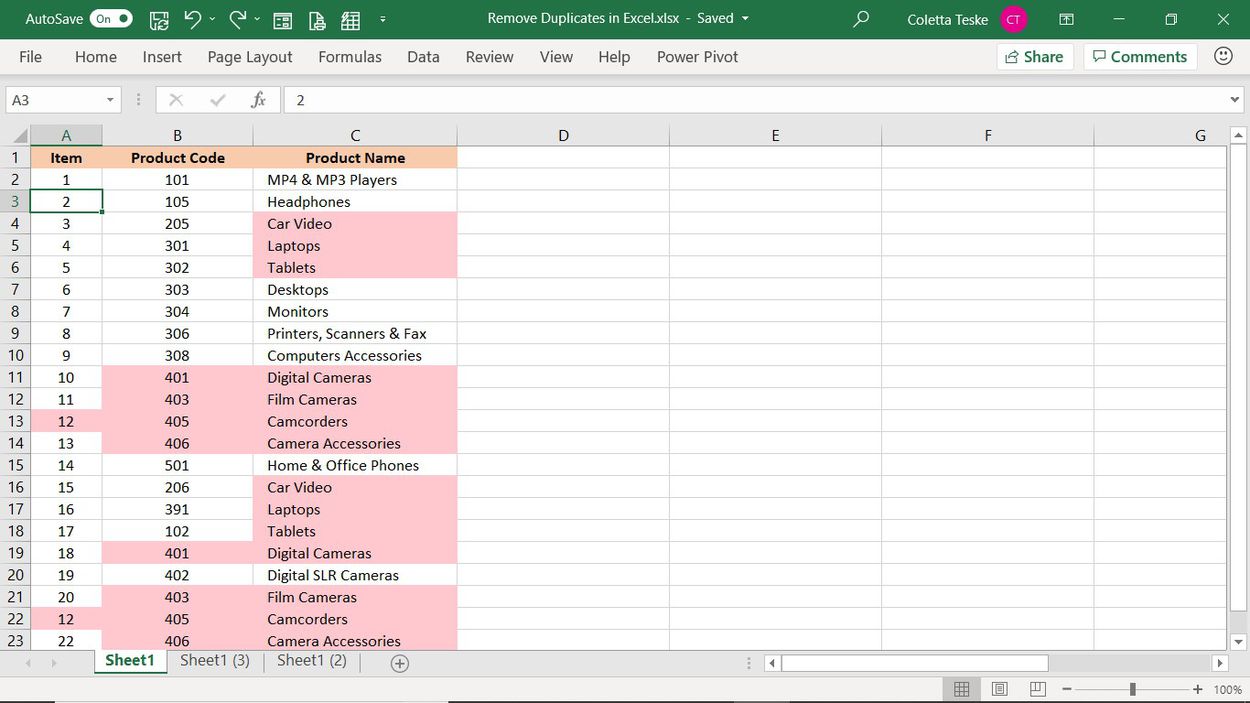 How to Remove Duplicates in Excel