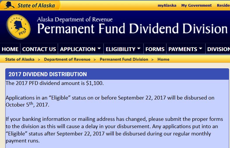 2018 Alaska PFD Announcement, Amount, and News Life with Gremlins