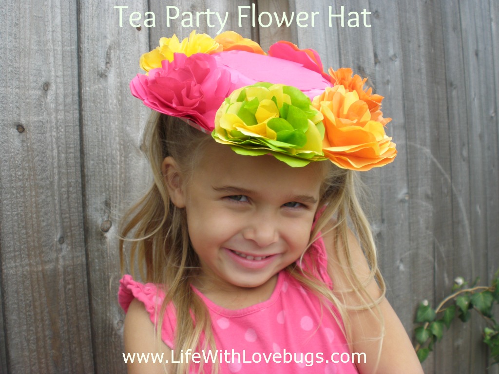 Tissue Paper Flower Hats Life With Lovebugs