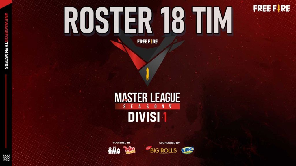Daftar 18 Tim Free Fire Master League FFML Season V Divisi 1