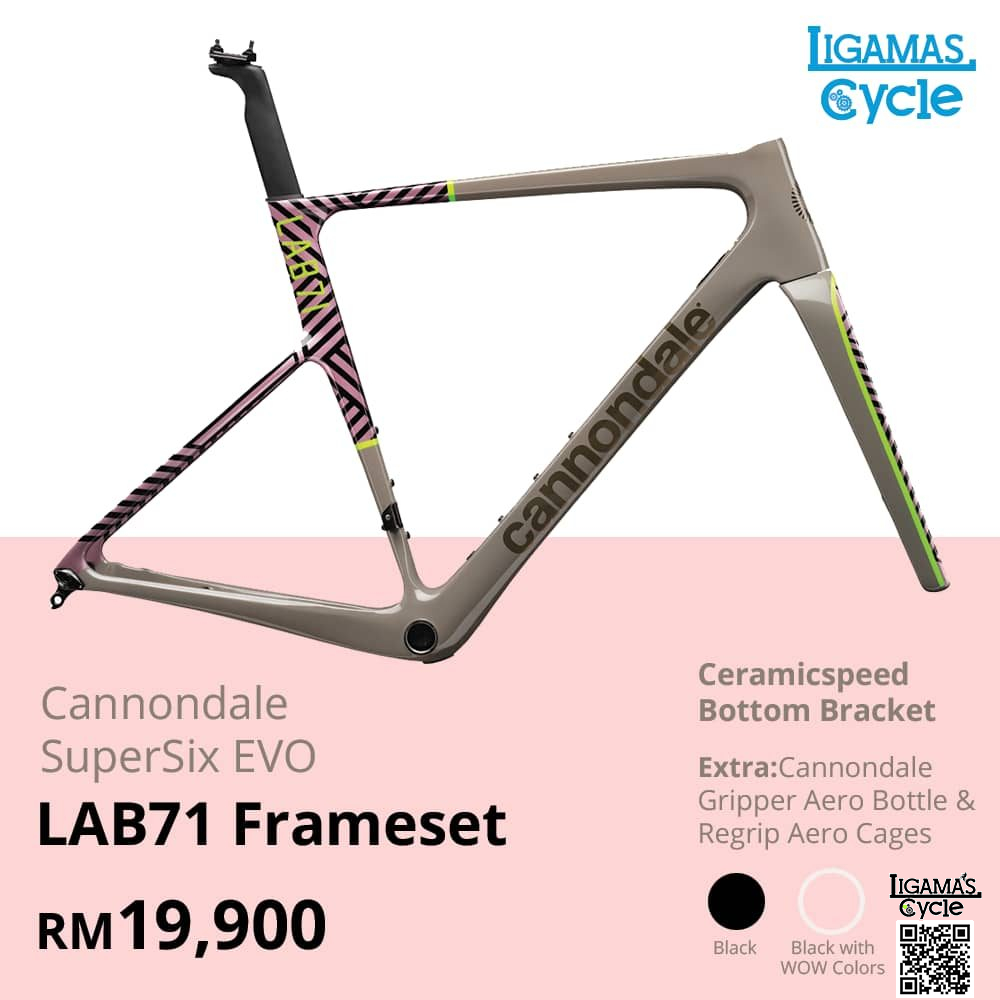 Cannondale LAB71 SuperSix Evo Frameset WOW Ligamas Cycle Sdn Bhd