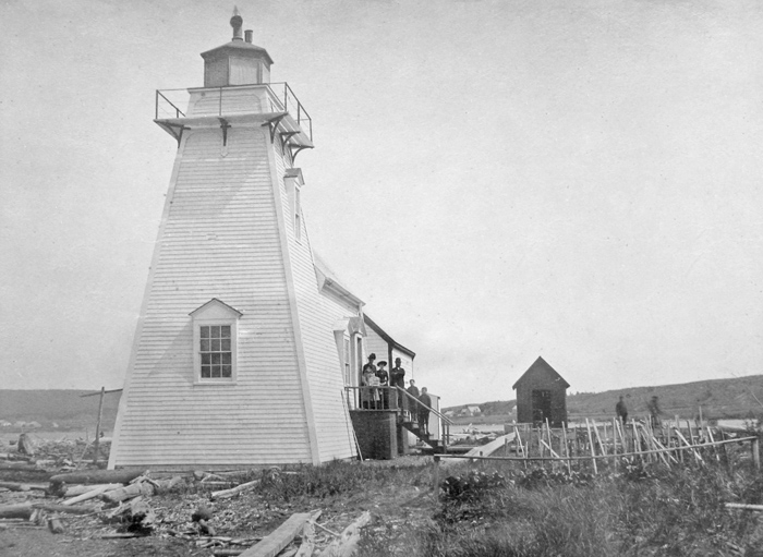 Advocate Harbour Lighthouse, Nova Scotia Canada at