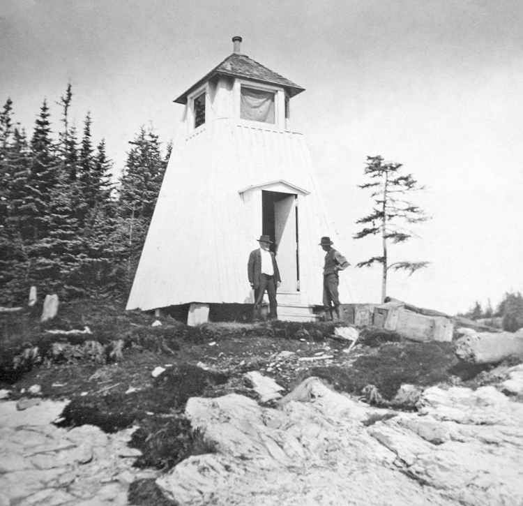 Dipper Harbour Lighthouse, New Brunswick Canada at