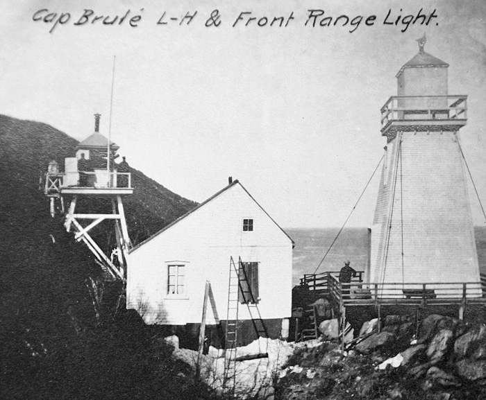 Cap Brûlé (Montée du Lac ) Lighthouse, Quebec Canada at