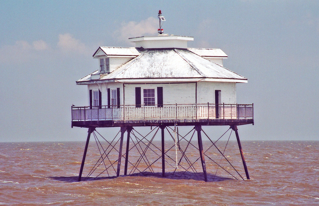 Mobile Bay (Middle Bay) Lighthouse, Alabama at