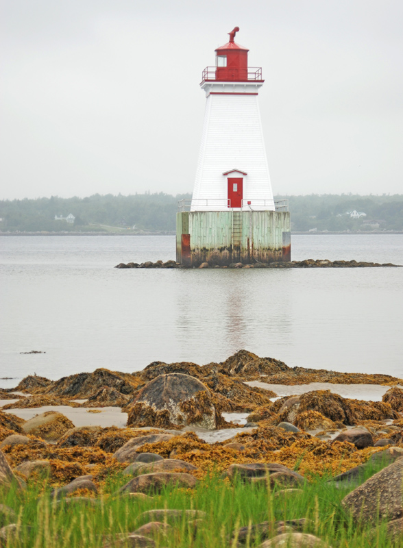 Sandy Point Lighthouse, Nova Scotia Canada at