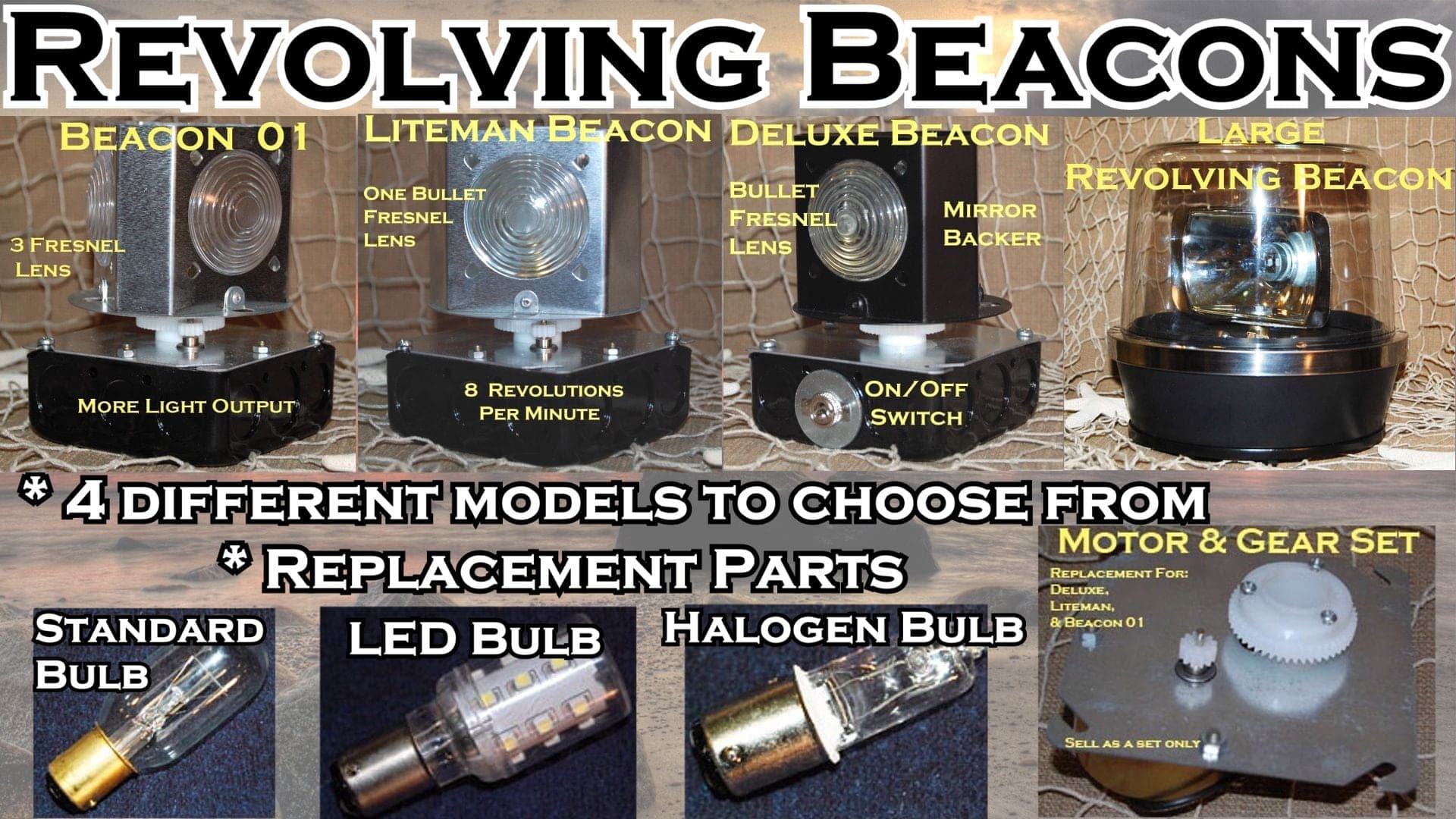 Yard, Garden & Outdoor Living Items Electric Rotating Beacon Light Kit