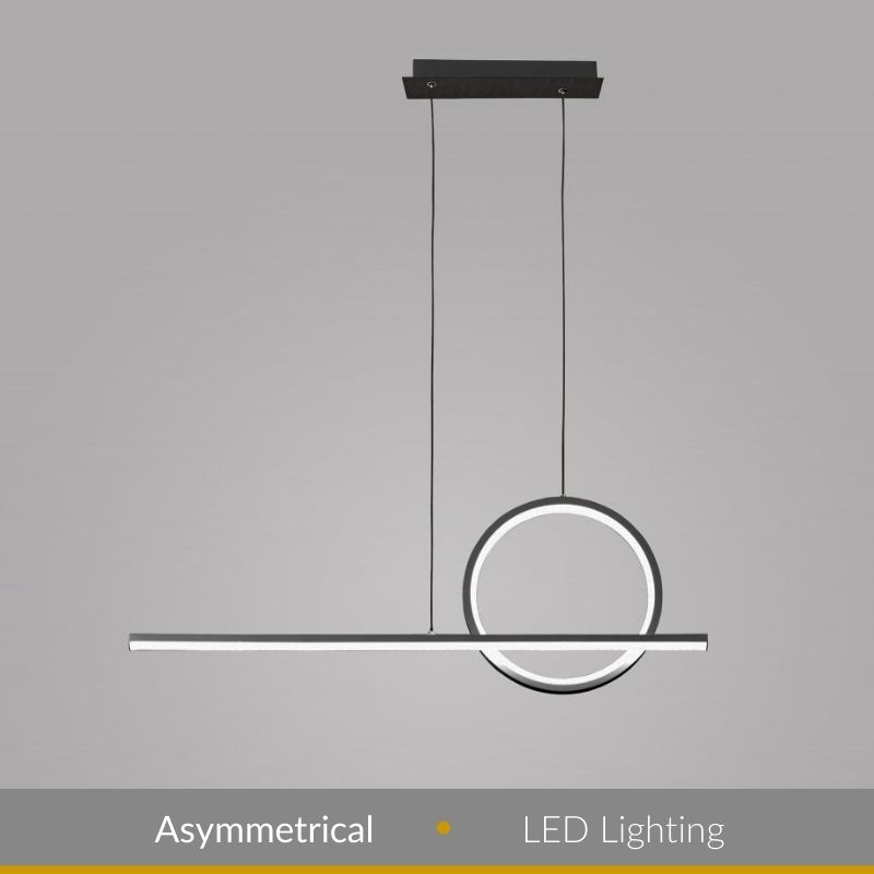 Asymmetrical Lighting; Create a modern aesthetic The Lighting Company
