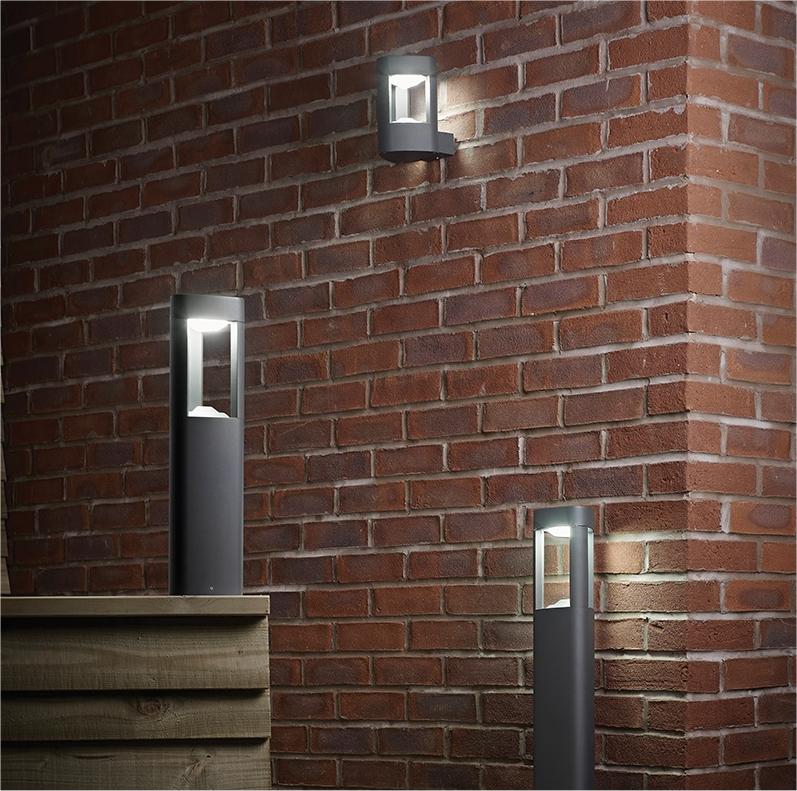 Matt Grey LED Exterior Wall Light