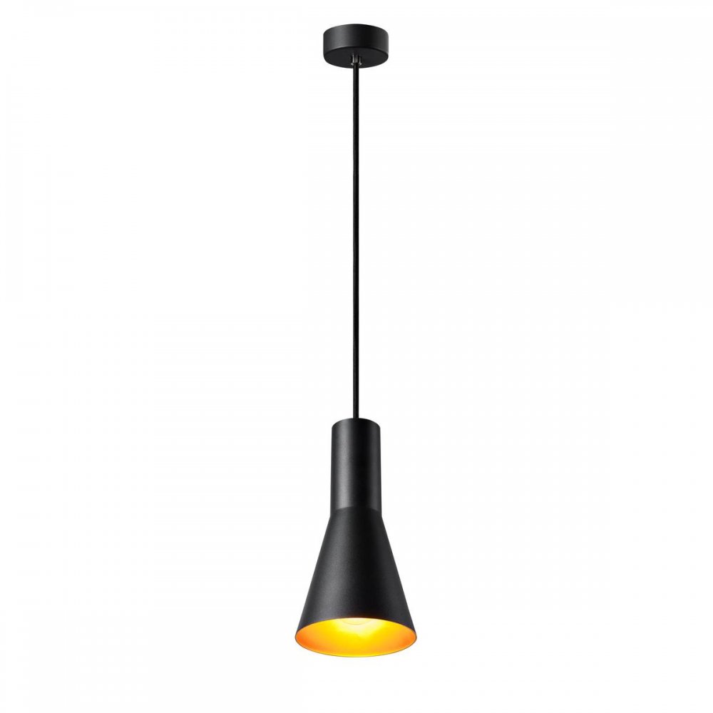 SLV Leuchte 1002951 PHELIA 130 E27 Indoor Pendelleuchte schwarz gold > Lampen & Leuchten