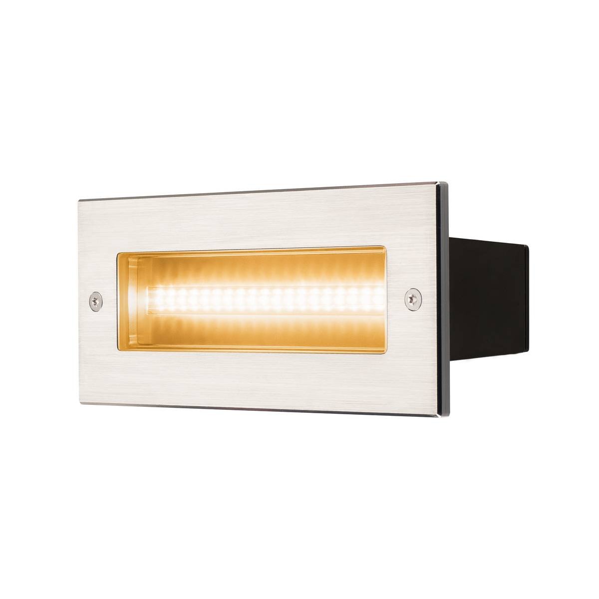 SLV No. 233650 BRICK Outdoor Wandeinbauleuchte LED 3000K edelstahl IP65 230V 950lm > Lampen