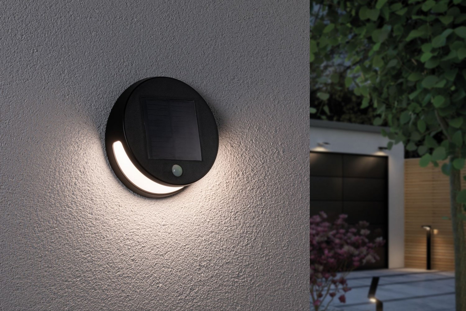Paulmann No. 94265 Outdoor Solar Wandleuchte Helena mit Sensor 3000K IP44 > Leuchten Online