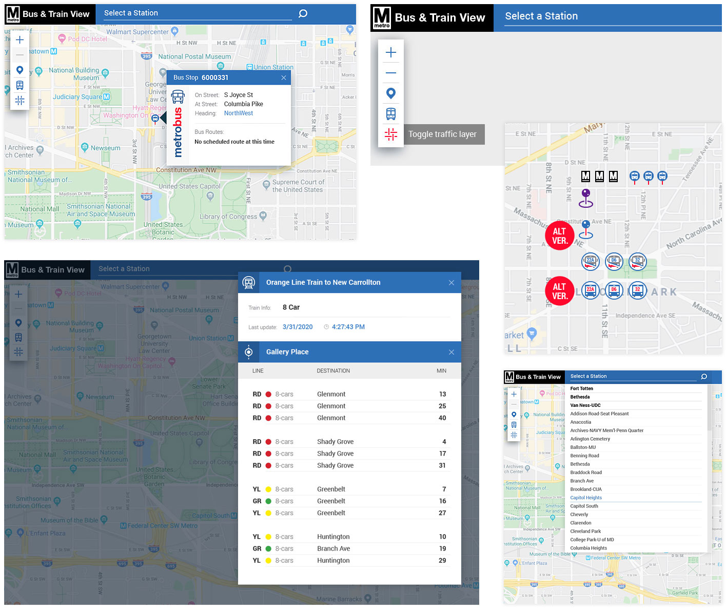Washington DC Metro UI/UX Design LightMix