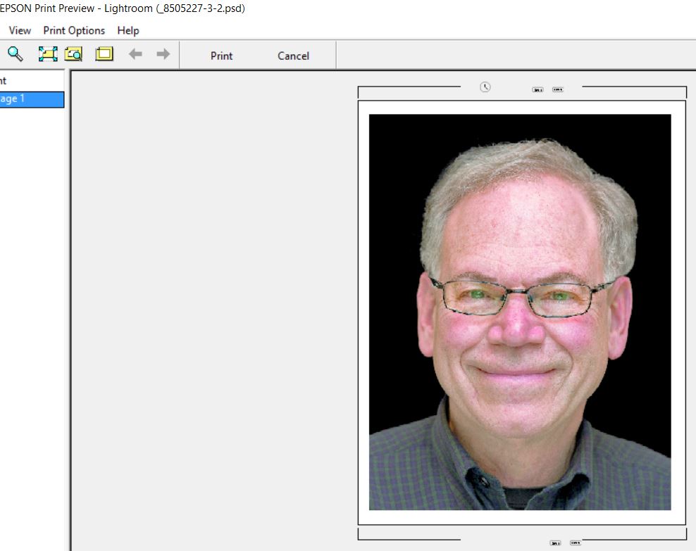 Print preview image colors are way off even though my prints match my images perfectly