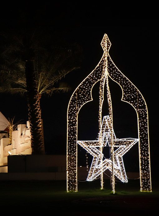 Best Light Decoration Service In Middle East Light Tower Illumination