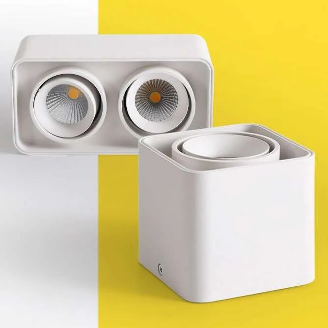 Surface Mounted Rectangular Box LED Spotlight Downlight Light Vault