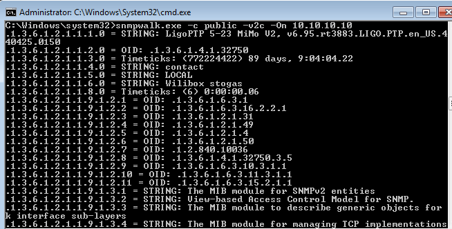 LigoPTP How to find OIDs and use MIBs LigoWave