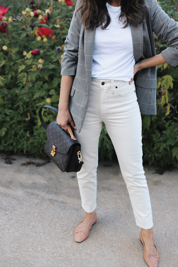 Ecru Jeans with Blazer Lilly Style