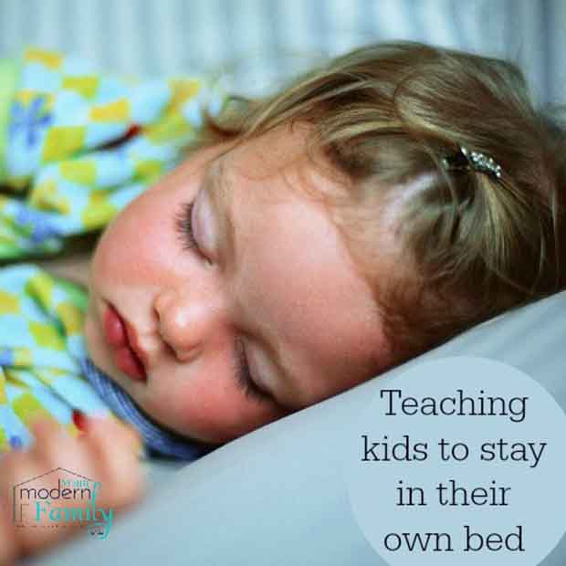 Teaching Kids To Stay In Their Own Bed