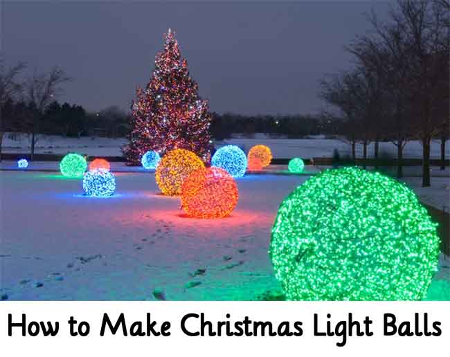 How to Make Christmas Light Balls