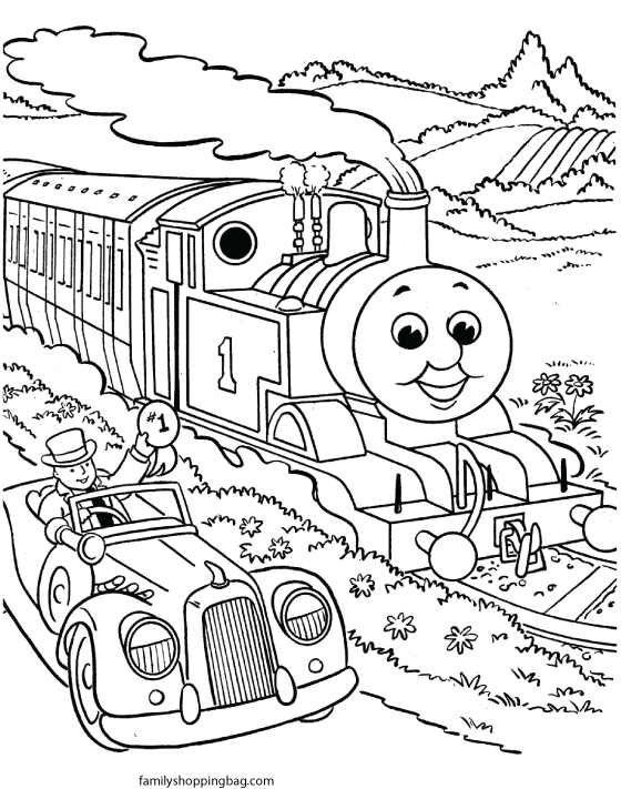 Thomas Tank Coloring Page