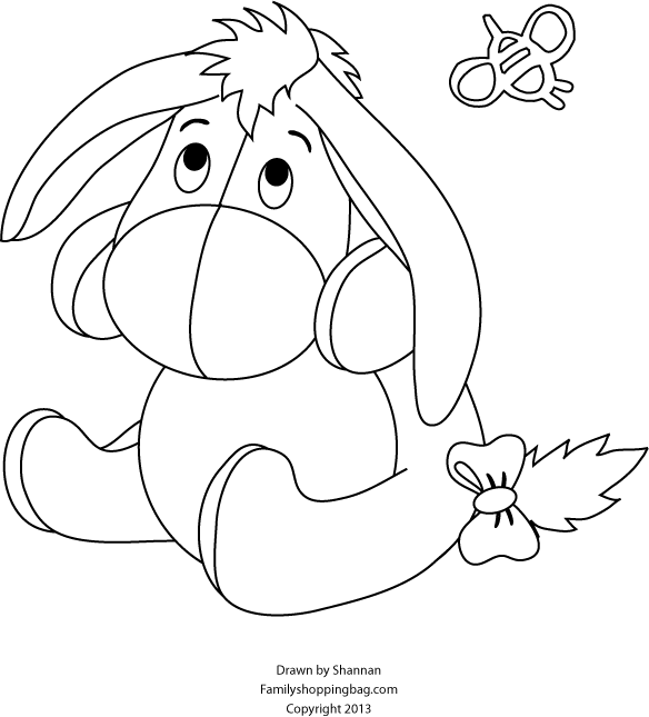 Winnie The Pooh And Eeyore Coloring Pages