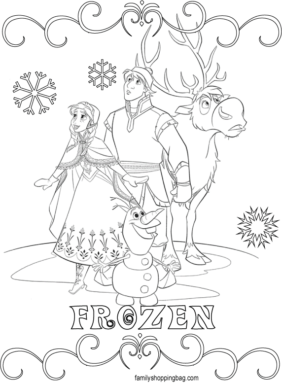 Frozen Coloring Page 2