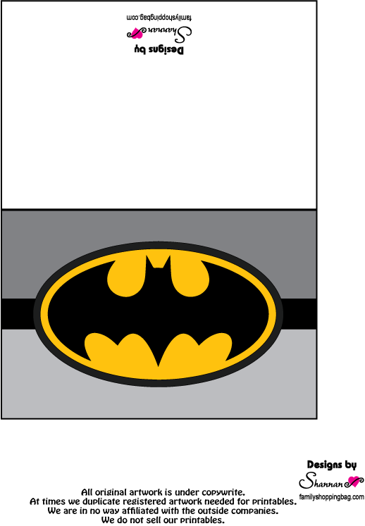 Batman Birthday Card Printable