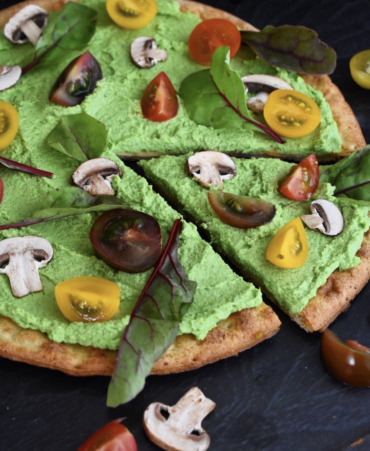 Broccoli Pesto Pizza! lilsipper