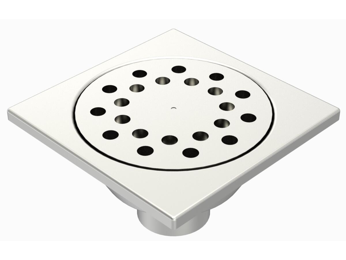 Floor drain trap 300x300 with a vertical outlet 100 mm