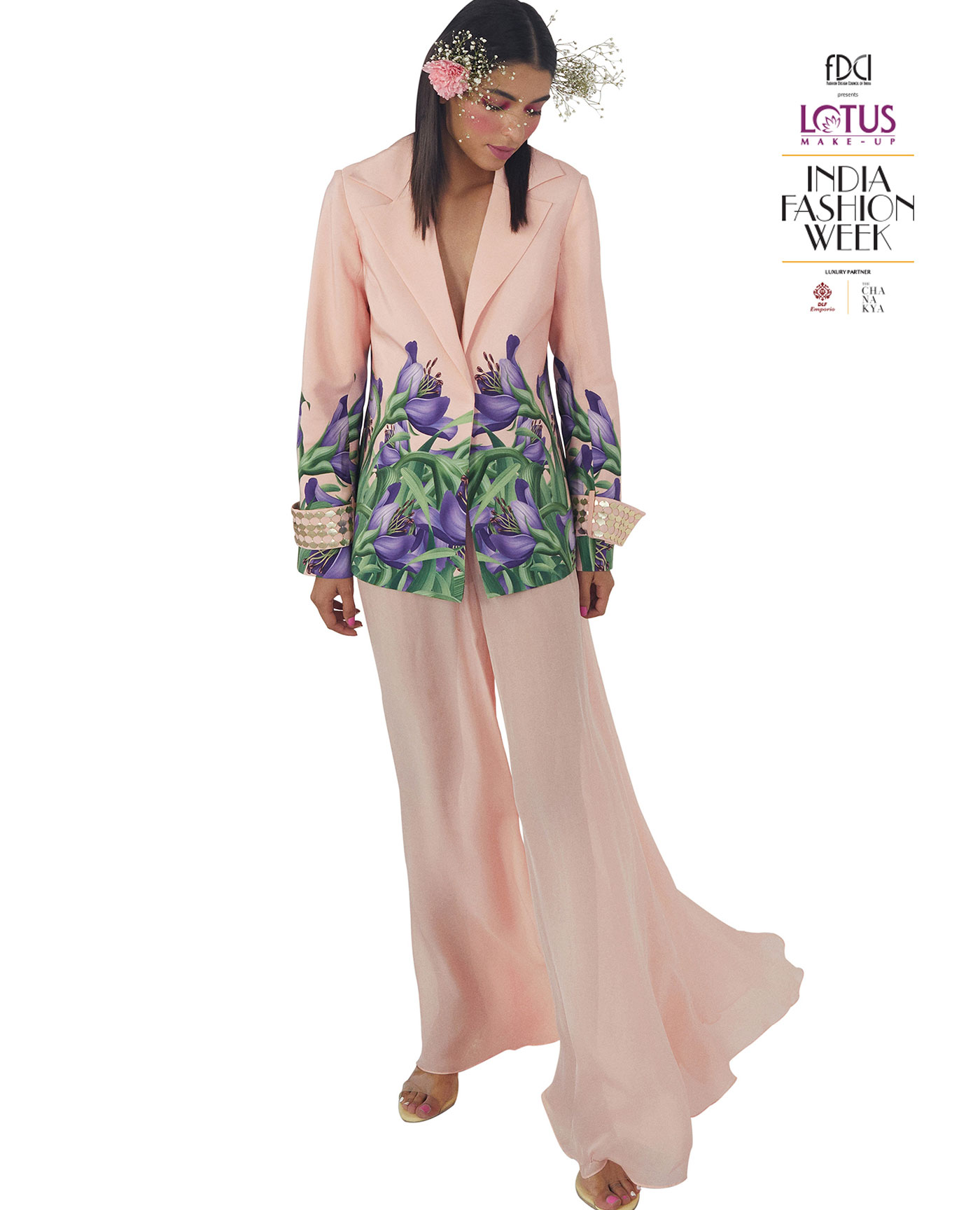 Embroidered Placement Print Jacket Limerickstore