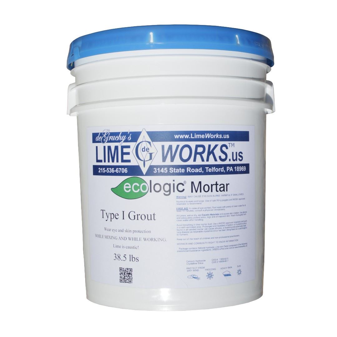 Ecologic™ Injection Grout Made with SaintAstier NHL LimeWorks.us