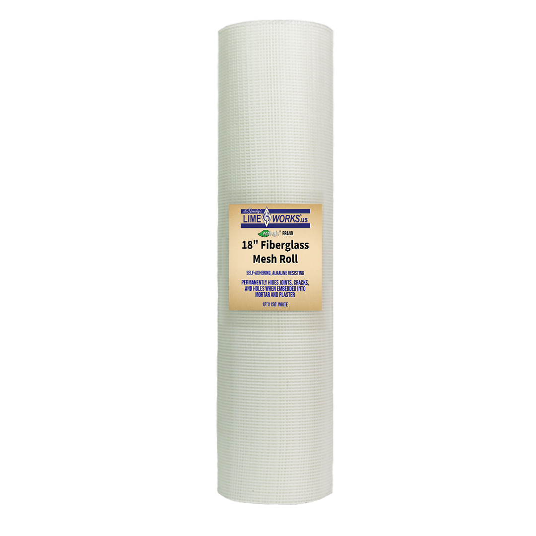 Ecologic™ Brand Fiberglass Mesh Roll 18" x 150' White LimeWorks.us