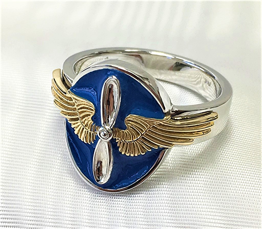 14k Gold Wing Aviation Ring Limpid Jewelry