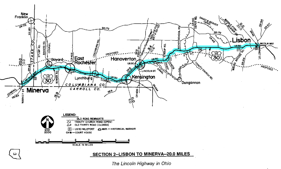Lincoln Highway Ohio Map A History and Road Guide of the Lincoln Highway in Ohio