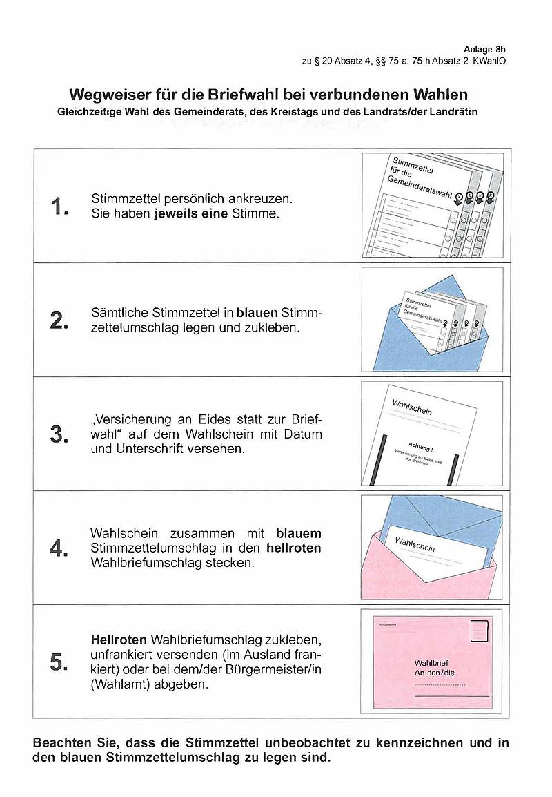 Informationen für Wahlhelfer