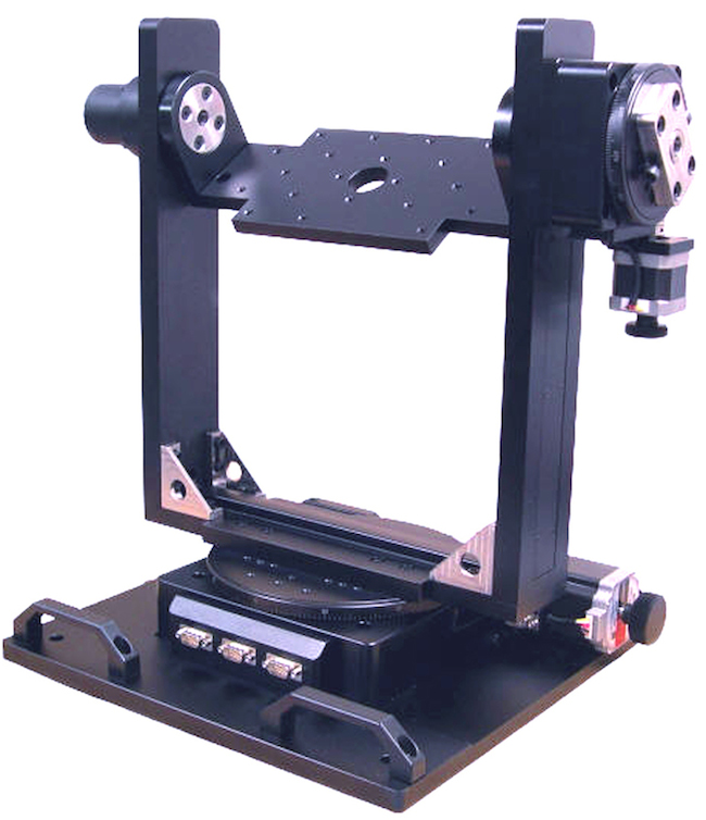 Azimuth and elevation twoaxis gimbal mount features high resolution