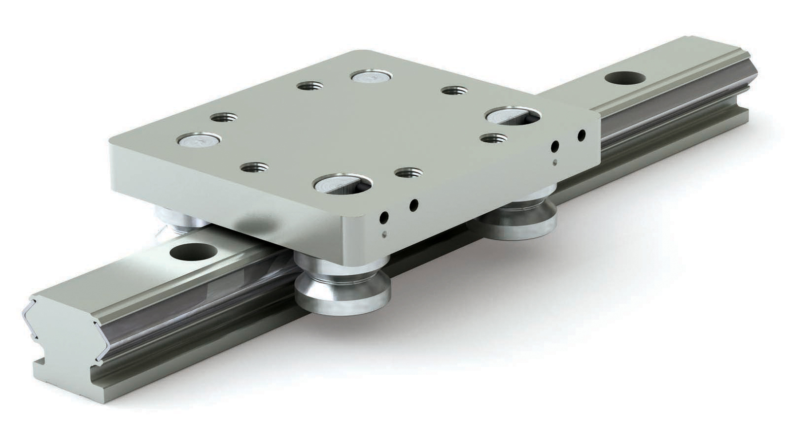 Gothic arches, tracks, and roller bearings in the context of linear motion