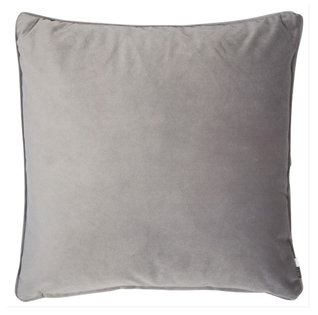 Luxe Grey Piped Cushion Linen Mill